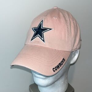 Pale Pink Sexy Women’s Model Dallas Cowboys Sewn Star Baseball Cap Hat - Sloop